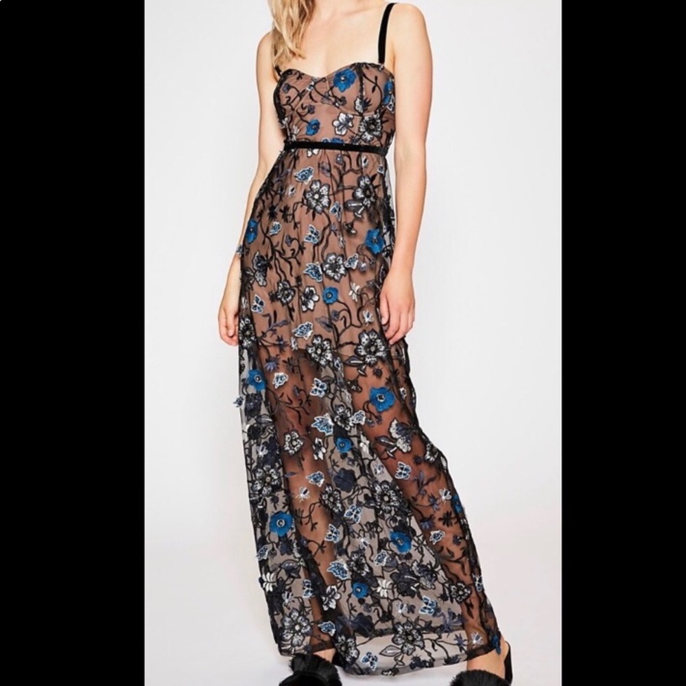 For Love And Lemons Beatrice Maxi Dress